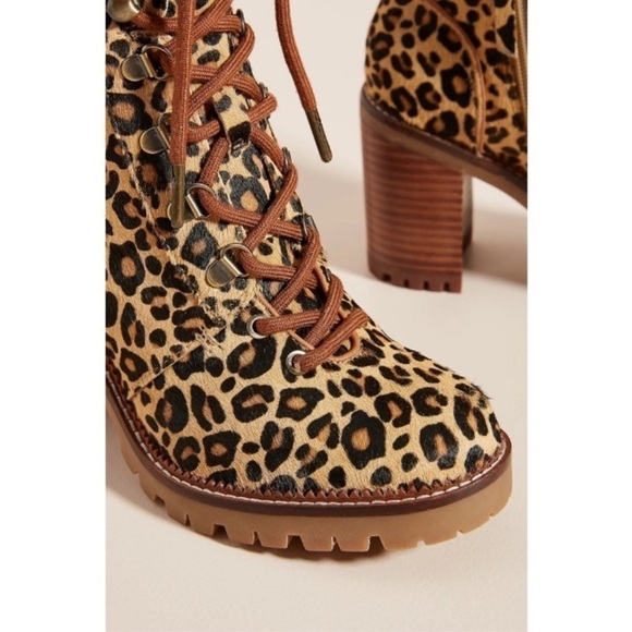 Anthropologie Sam Edelman Sade Lace-Up Hiker Ankle Boots 8.5 Maximalist Mon Wife - Picture 4 of 16